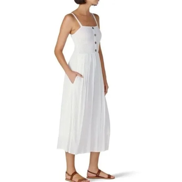 Louna Three Button Midi Dress Size M - Picture 13 of 13